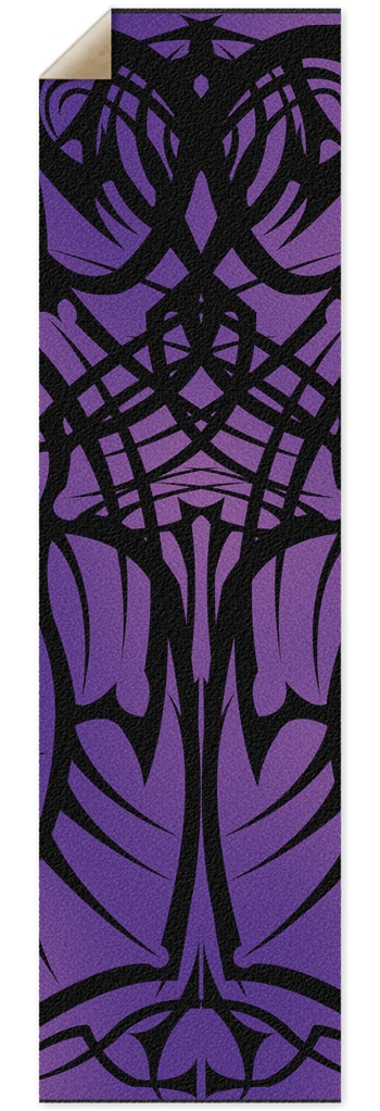 Purple Tribal Punk Nose Pool Grip Tape