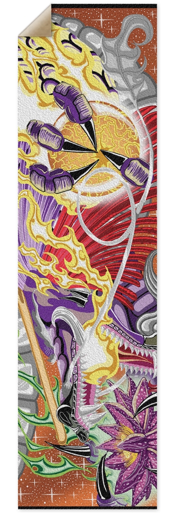 Dragon Of The Lotus Punk Nose Pool Grip Tape