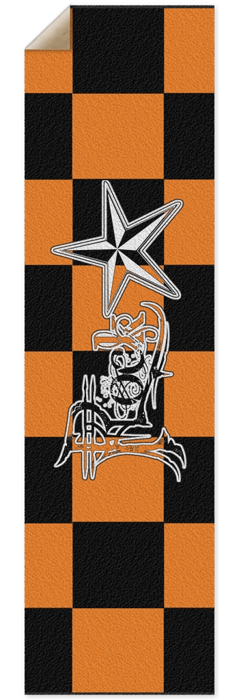 Rock Star B+O Checker Punk Nose Pool Grip Tape