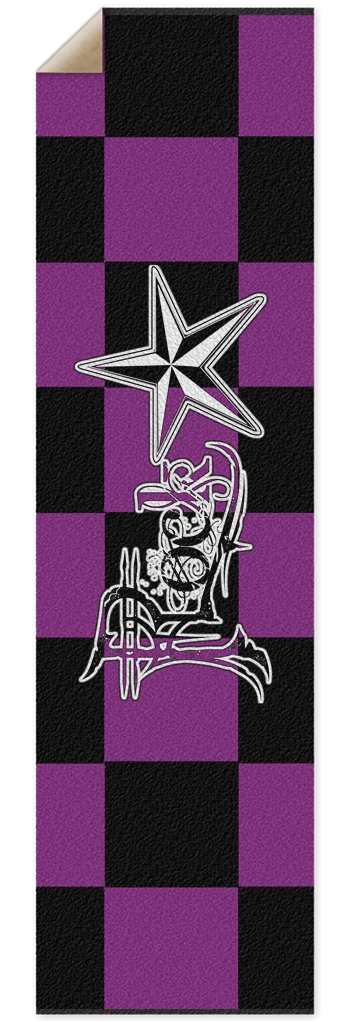 Rock Star B+P Checker Punk Nose Pool Grip Tape