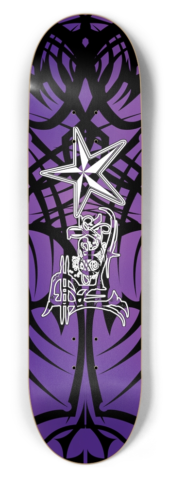 Rock Star Purple Tribal 8.5" Deck