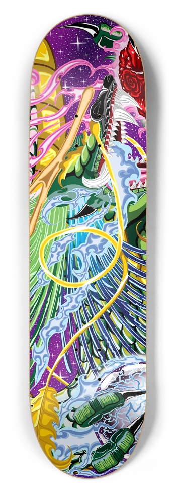 Dragon Of The Rose 8.5" Deck
