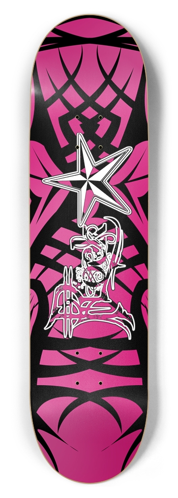 Rock Star Pink Tribal 8.5" Deck