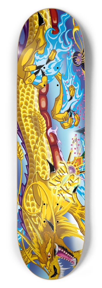 Hebru Brand Studios The Great Debate Skate Deck Gold Edition