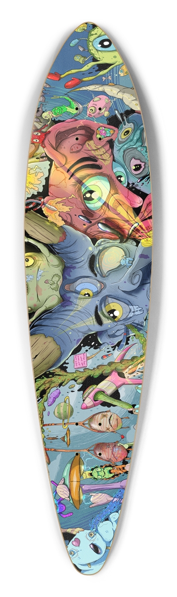 Creature mashup Longboard