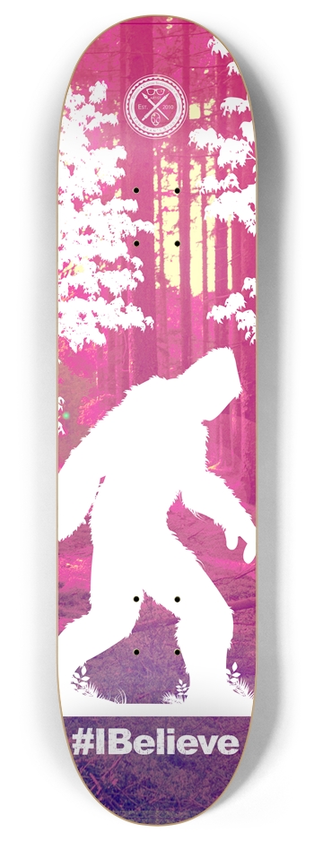 I Believe Bigfoot 8 Inch Skateboard Deck