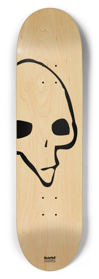Punk Skull 09, Black on Natural