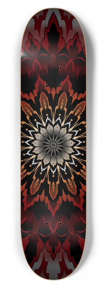 Red Mandala Skateboard