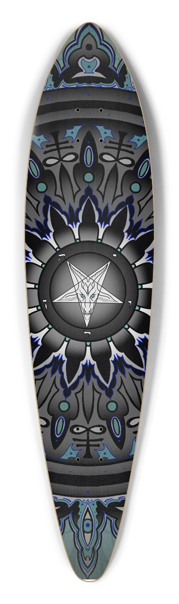 Baphomet Mandala Longboard