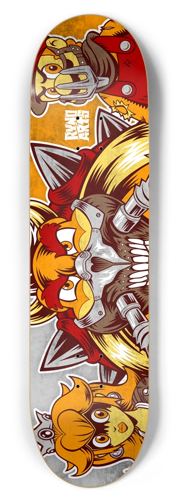 Aan het leren kust Een bezoek aan grootouders MAD MARIO: FURY KART 8-1/2 Skateboard Deck by RynoArts