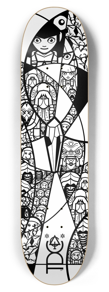 dp_tdc{bw} 7-7/8 Skateboard Deck