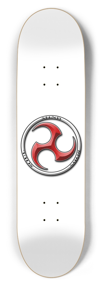 Mind Body Soul/ Blade / White / 8.5 Popsicle Deck
