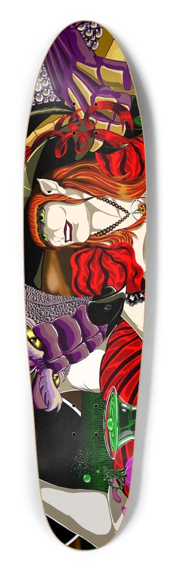 Trippy Witch Custom Longboard