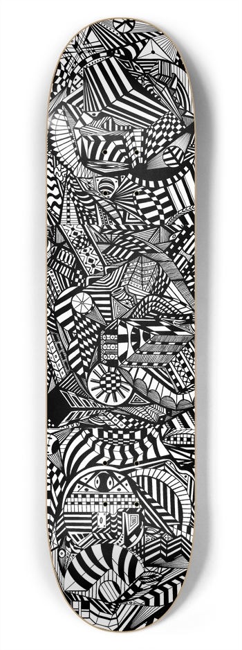 Nocturnal Abstract Skateboard