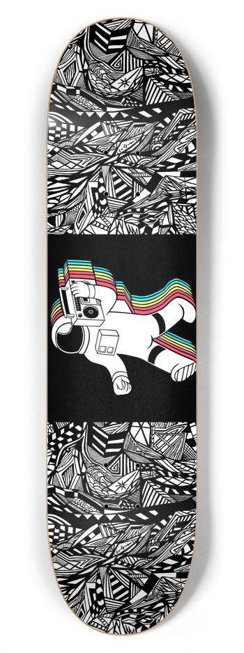Nocturnal Abstract Skateboard