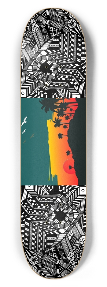 Nocturnal Abstract Skateboard