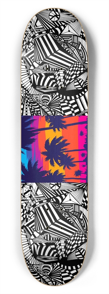 Nocturnal Abstract Skateboard
