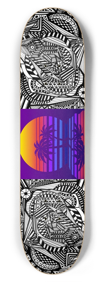 Nocturnal Abstract Skateboard