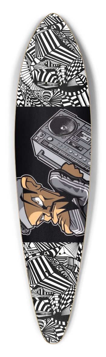 Nocturnal Abstract Longboard
