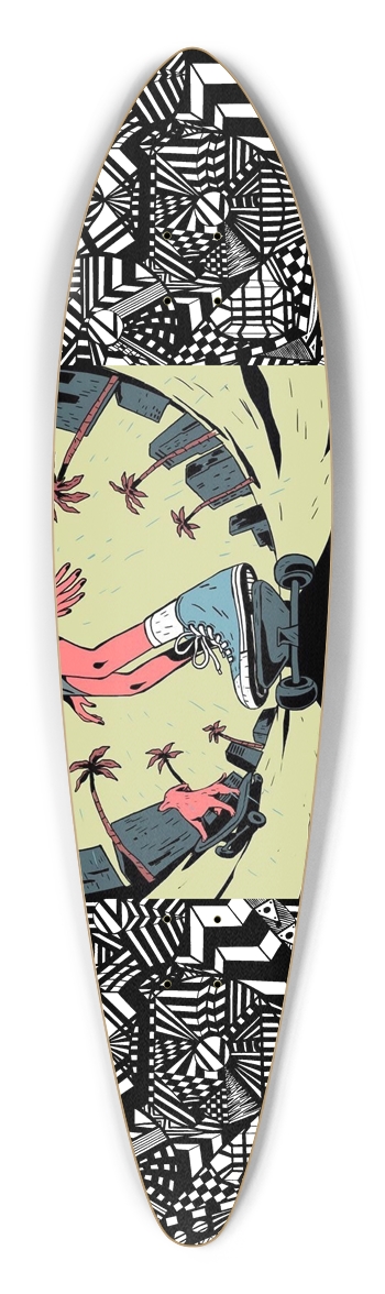 Nocturnal Abstract Longboard