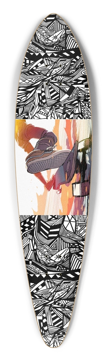 Nocturnal Abstract Longboard