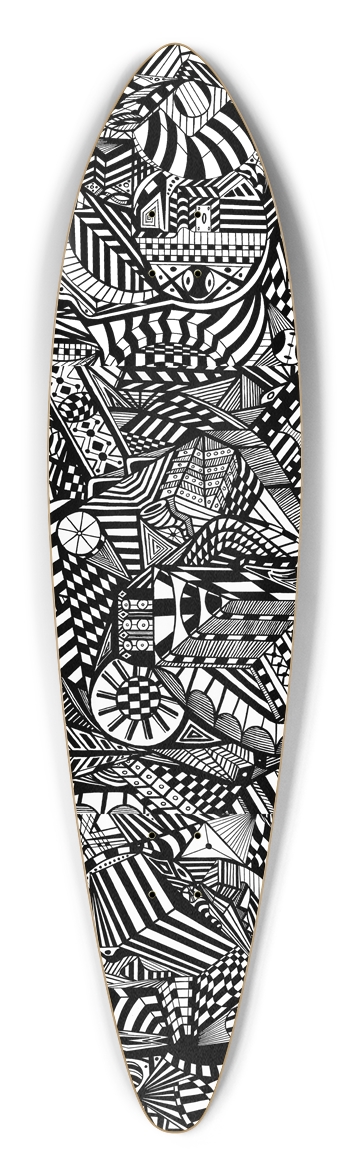 Nocturnal Abstract Longboard