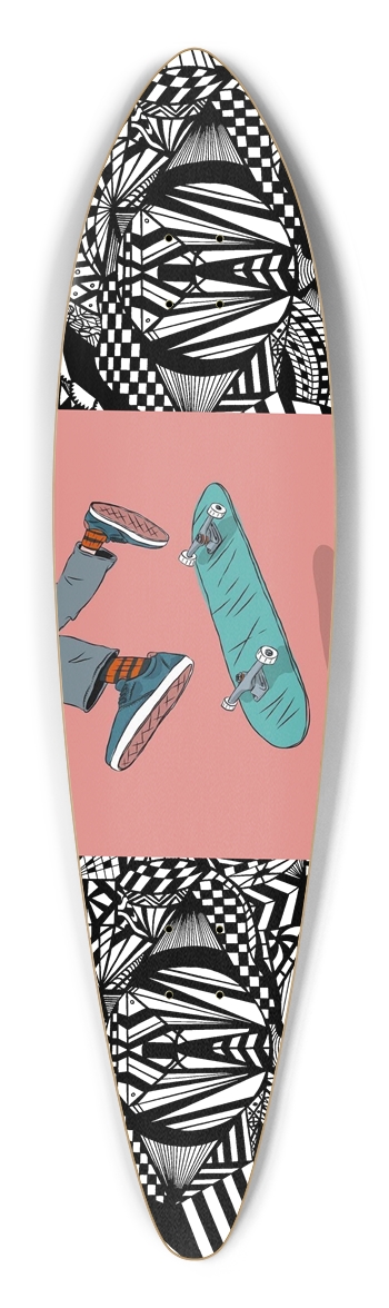 Nocturnal Abstract Longboard