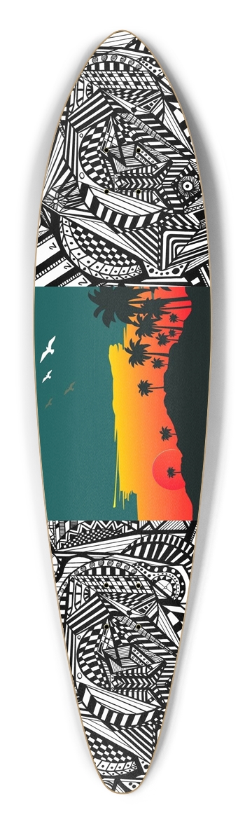 Nocturnal Abstract Longboard