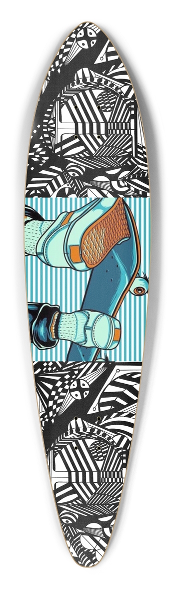 Nocturnal Abstract Longboard