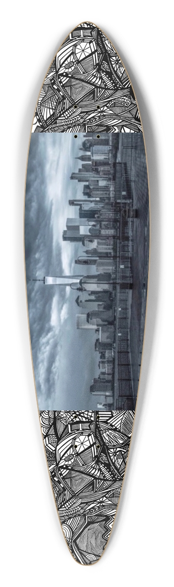 Nocturnal Abstract Longboard