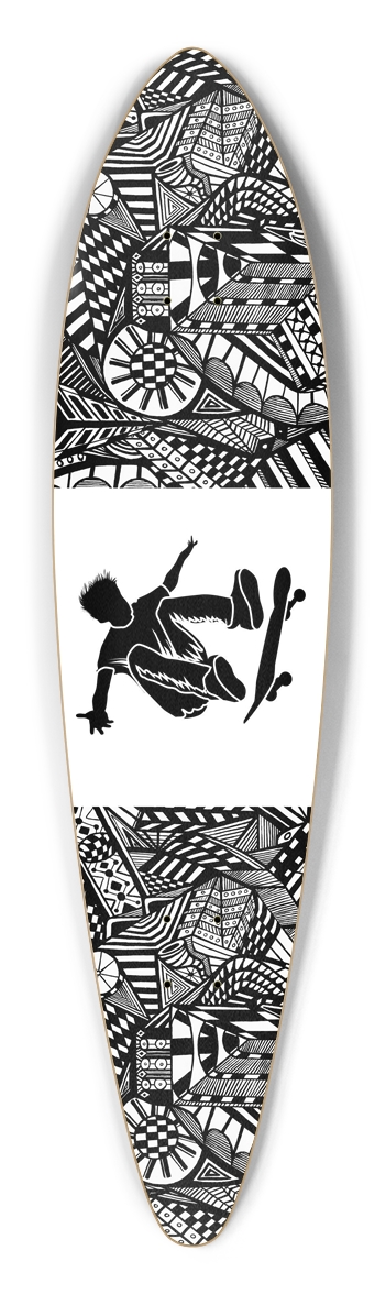Nocturnal Abstract Longboard