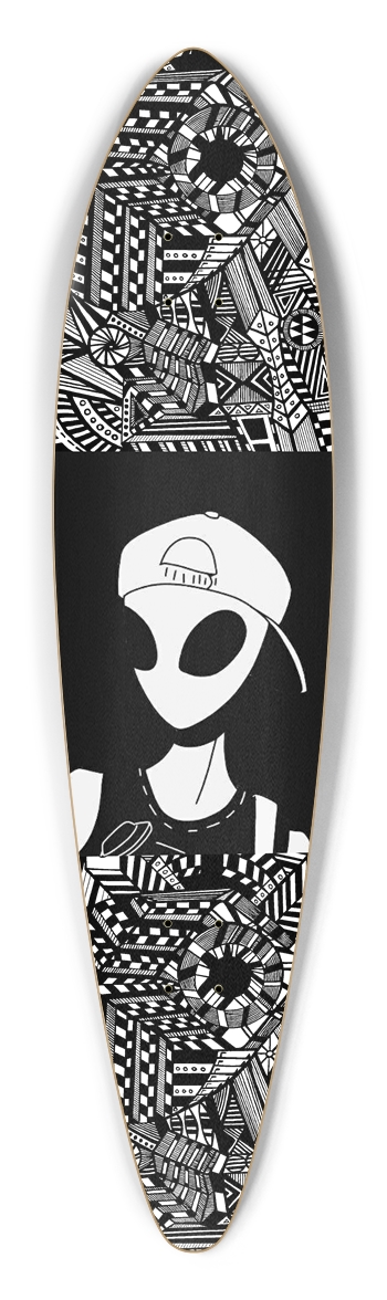 Nocturnal Abstract Longboard