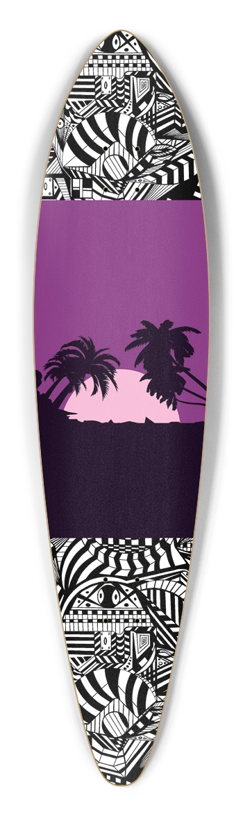 Nocturnal Abstract Longboard