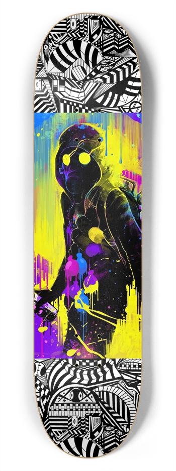 Nocturnal Abstract Skateboard