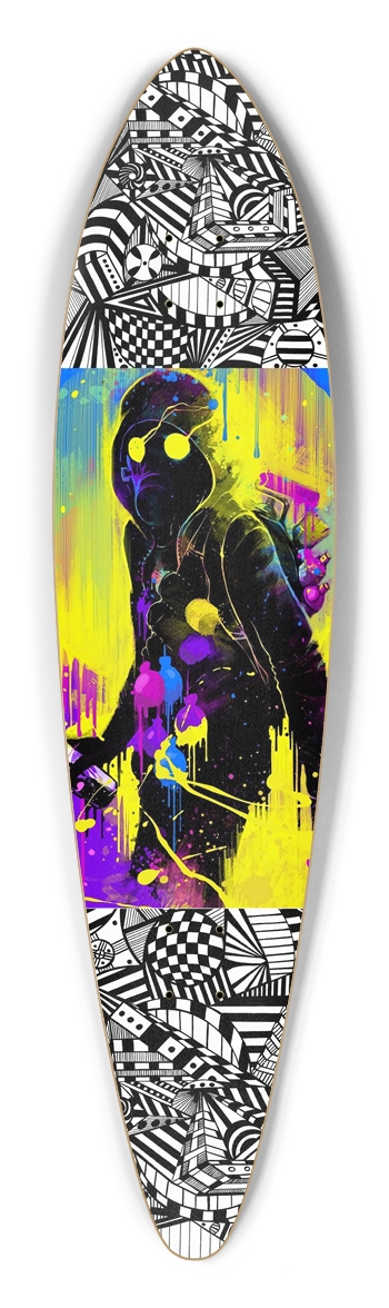 Nocturnal Abstract Longboard