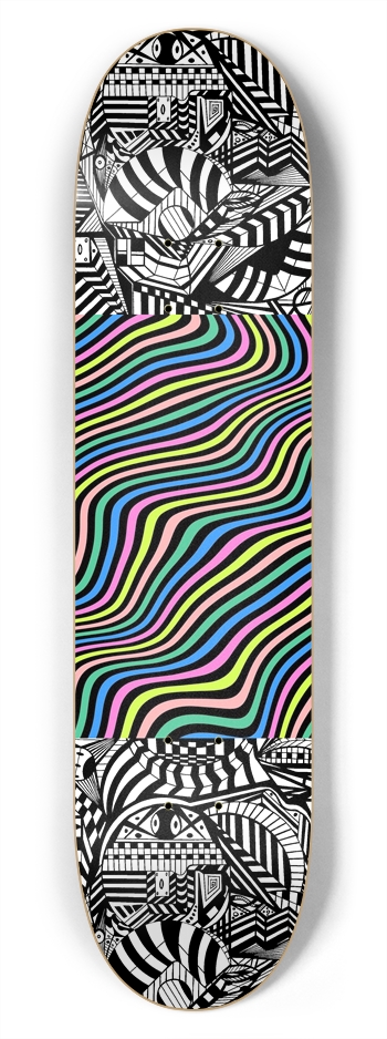 Nocturnal Abstract Skateboard