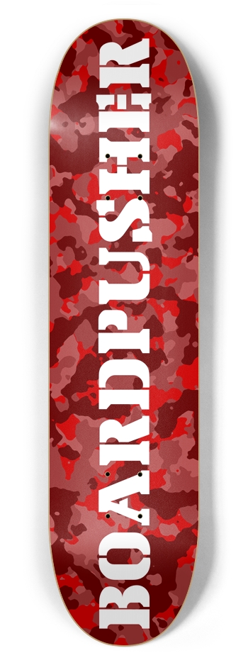 Red Camo Skateboard Deck