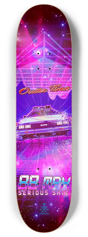 88 MPH Serious Shit 8 Inch Skateboard Deck