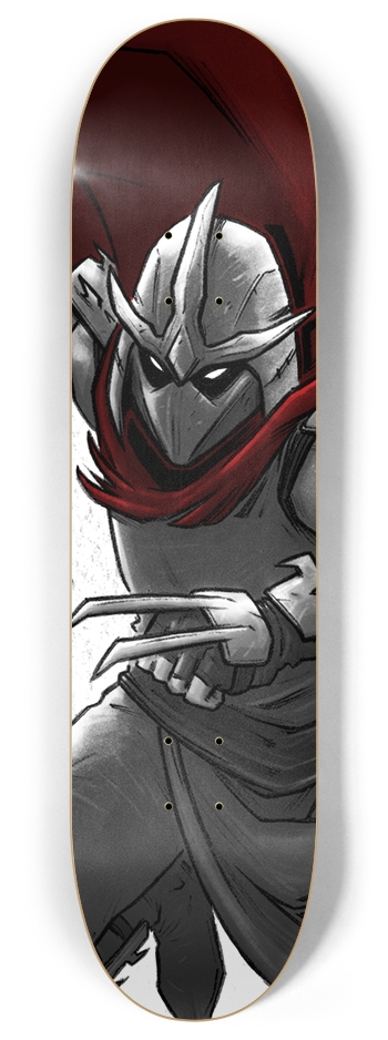 SHREDDER - red 8 Inch Skateboard Deck