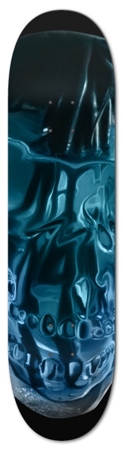 Glass Skull Skateboard