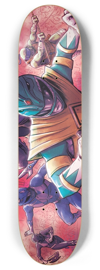MMPR / TMNT 8 Inch Skateboard Deck