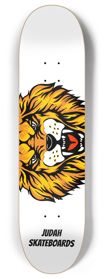 Judah Skateboards Lion head (White)