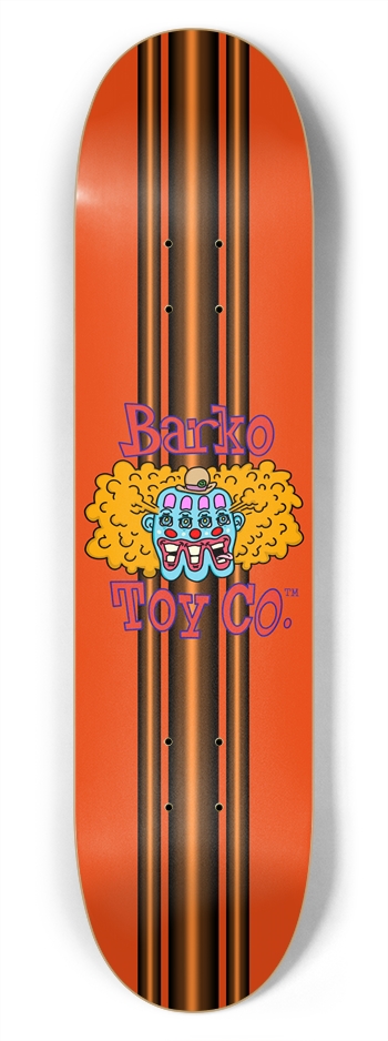 Barko Toy Co. Orange Racing  Skateboard