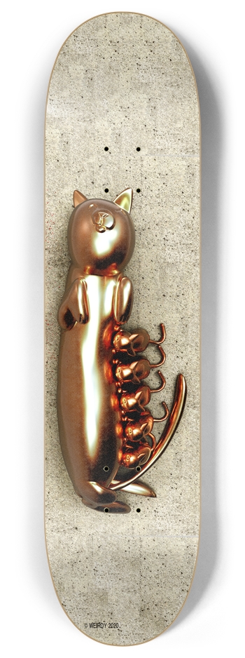 momma cat bronze