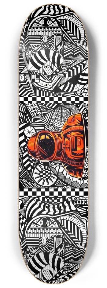Nocturnal Abstract Skateboard