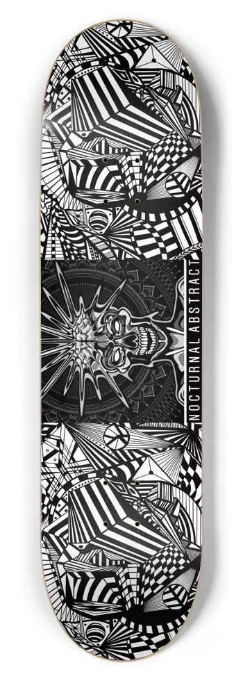 Nocturnal Abstract Skateboard
