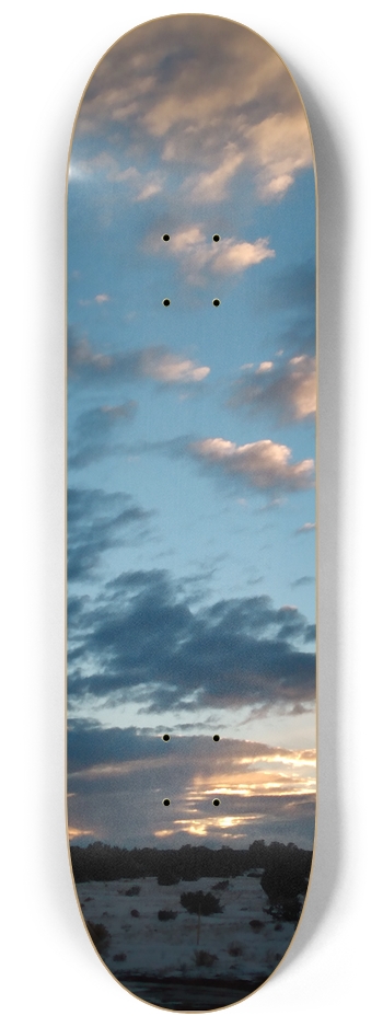 Winter sunset, size 8.25