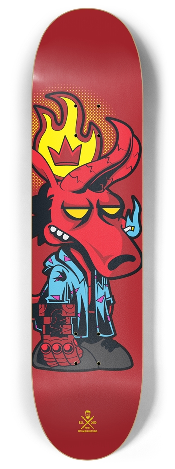 nauwelijks Wrijven Uitdaging JustHeckBoy 8 Inch Skateboard Deck by Tom Ryan's Studio Boards