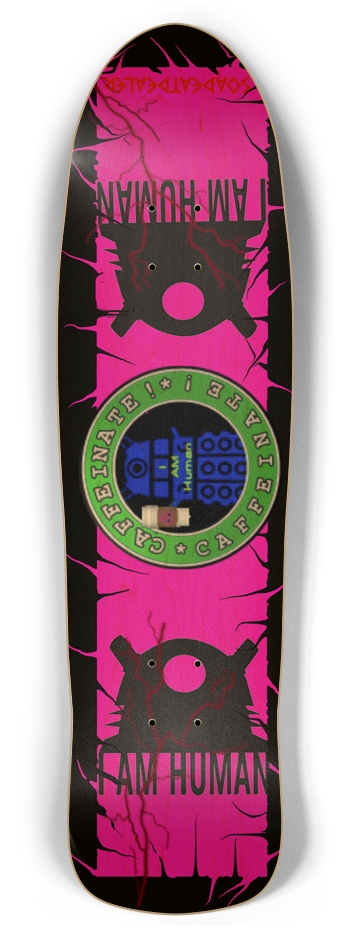 Dalek I AM Human  Caffeinate Pink Retro Rocket