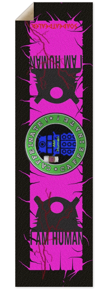 Dalek I AM Human  Caffeinate Pink Grip